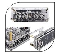 IN-12 Nixie Tube Clock With 225-Color Breathing Light, Date & Display, Low-Power 1W Design For Desk Decor and Retro Tech Enthusiasts