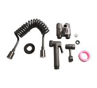 In-2-Out Dual Control Valve Brass Bidet Sprayer Set, 2 Way Water Splitter for Washing Machine and Toilet, Portable High Pressure Cleaning Sprayer, Grey