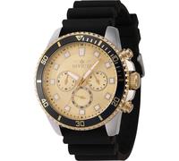 IN-46128 Pro Diver 45mm Quartz Watch Invicta Gold One Size