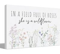 In A Field Full Of Roses She Is A Wildflower Classic Jigsaws Posters 1000 Pieces Picture, Girls Bedroom Girl Nursery Decor 50X75Cm