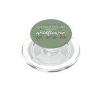 In a Field of Roses She is a Wildflower Hummingbird Flower PopSockets PopGrip for MagSafe