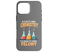 In A Lab It's Called Chemistry Science Funny Sarcastic Pun Case for iPhone 16 Pro Max