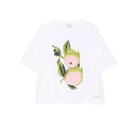 In A Row Printed Cotton T-Shirt - female - Paul Smith - T-Shirts - White - M - Tops M