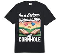 in A Serious Relationship with Cornhole Fun Comfort Colors Adult Heavyweight T-Shirt