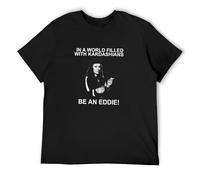 in A World Filled Kardashians Be an Eddie Ab Fab Patsy Men's T-Shirt Unisex Black Cotton Print Tee Shirts 3XL