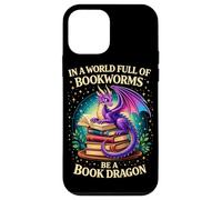 In A World Full Of Bookworms Be A Book Dragon Book Nerd Case for iPhone 12 mini
