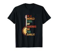 In a world full of guitars, the Banjo Sunset Instrument T-Shirt