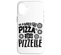 In A World Full Of Pizza Be A Pizzelle PizelleItalianWaffle Case for iPhone 16 Plus