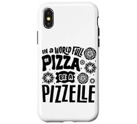 In A World Full Of Pizza Be A Pizzelle PizelleItalianWaffle Case for iPhone X/XS