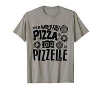 in A World Full of Pizza Be A Pizzelle PizelleItalianWaffle T-Shirt
