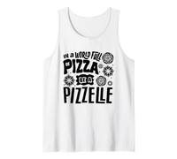 in A World Full of Pizza Be A Pizzelle PizelleItalianWaffle Tank Top
