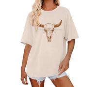 in A World Full of Princesses Be A Beth T Shirts for Women Short Sleeve Crewneck Shirt Summer Casual Trendy Tops (Beige, L)