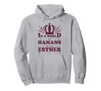 In A World Hamans Be An Esther Queen Esther Purim Women Pullover Hoodie