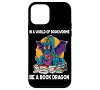 In A World of Bookworms Be A Book Dragon Funny Nerd Book Case for iPhone 12 mini
