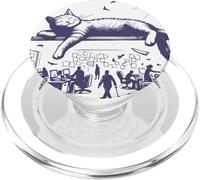 In A World Of Deadlines Cat Quote PopSockets PopGrip for MagSafe