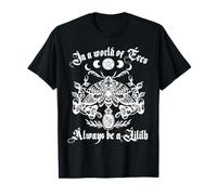 in A World of Eves Always Be A Lilith Halloween Moth Moon T-Shirt