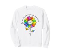 In A World Where You Be Anything Be Kind Sunflower doodle Sweatshirt