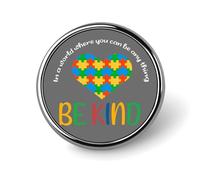 In A World Where You Can Be Any Thing Be Kind Enamel Sets Autism Awareness Hat Autism Flag Autism Mom Button Bright Autistic Adult Set For Bookbags Lapel Decor Pins