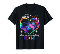 in A World Where You Can Be Anything Be Kind Autism Kids T-Shirt