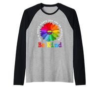 in A World Where You Can Be Anything Be Kind Gay Pride LGBT Raglan Baseball Tee