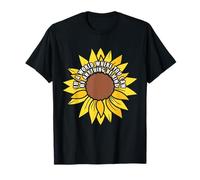 in A World Where You Can Be Anything Be Kind Sunflower T-Shirt