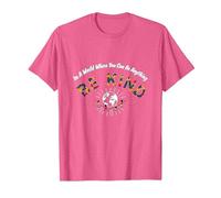in a World Where You can be Everything, be Nice T-Shirt, Men, Pink Heather, 3X-Large