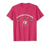 in a World Where You can be Everything, be Nice T-Shirt, Men, Red Heather, Small