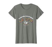 in a World Where You can be Everything, be Nice T-Shirt, Women, Olive Heather, Large