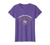 in a World Where You can be Everything, be Nice T-Shirt, Women, Purple Heather, Medium