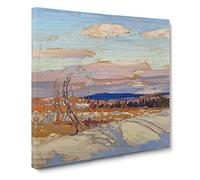 In Algonquin Park Vol.1 by Tom Thomson Classic Painting Canvas Wall Art Print Ready to Hang, Framed Picture for Living Room Bedroom Home Office Décor, 20x20 Inch (50x50 cm)