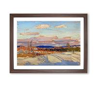 In Algonquin Park Vol.1 By Tom Thomson Classic Painting Framed Print | A4 Walnut Framed Wall Art | Ready to Hang | Classic Historical Picture | Living Room Bedroom Lounge Office