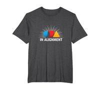 in Alignment: Vibrant Shapes Harmony Modern T-Shirt, Men's Big and Tall, Dark Heather Grey, 4X Tall