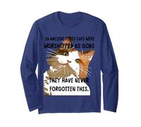 In Ancient Times Cats Were Worshipped As Gods Calico Cat Long Sleeve T-Shirt