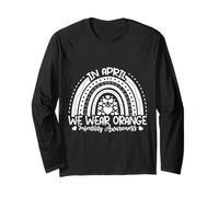 in April We Wear Orange Infertility Awareness Month IVF Long Sleeve T-Shirt