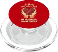 In April We Wear Red Hemophilia Awareness Support PopSockets PopGrip for MagSafe