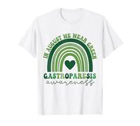 In August We Wear Green Gastroparesis Awareness Support T-Shirt