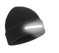 iN Beanie Hat with Light COB LED Hat with Light Built Super Bright Rechargeable Headlamp with 3 Light Modes, 700mAh Battery, Type-C Charging, Thinsulate Lined, for Outdoor, Camping, Running, Work