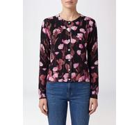 IN BED WITH YOU Button-Front Polka Dot Wool Cardigan with Crew Neck - Size: S - female
