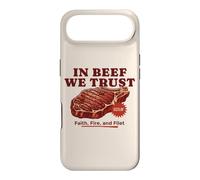 In Beef We Trust Funny BBQ Dad Joke Grill Steak Carnivore Case for iPhone Air