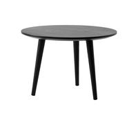 In Between SK14 Coffee Table Black Lacquered Oak Ø60 cm