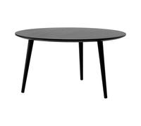 In Between SK15 Coffee Table Black Lacquered Oak Ø90 cm