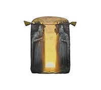 In Between Tarot Bag: Satin printed tarot bag