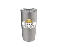 in Bitcoin We Trust Cryptocurrency BTC Bitcoin Crypto Saying Stainless Steel Insulated Tumbler