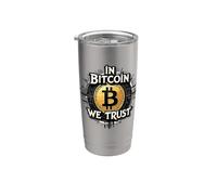 in Bitcoin We Trust Cryptocurrency BTC Bitcoin Crypto Saying Stainless Steel Insulated Tumbler