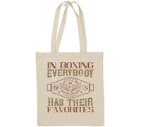 In boxing, everybody has their favorites Natural Cotton Tote Bag White