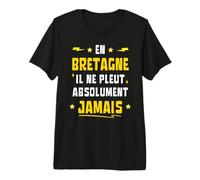 in Brittany it Absolutely Never Rains Humour Breton Premium T-Shirt