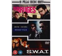 In Bruges/Miami Vice/S.W.A.T. [DVD], New DVD, Colin Farrell,Ralph Fiennes,Eric G