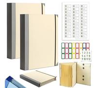 In Case I Die Binder, The Life Book Document Organizer, In Case I Go Missing Binder for Important Document Folio Multipurpose Portable File Folder for Work Office School Home (Thin version,Khaki 2pcs)