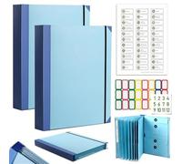 in Case I Die Binder, The Life Book Document Organizer, in Case I Go Missing Binder for Important Document Folio Multipurpose Portable File Folder for Work Office School Home (Thin Version,Blue 2pcs)