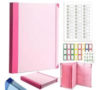 in Case I Die Binder, The Life Book Document Organizer, in Case I Go Missing Binder for Important Document Folio Multipurpose Portable File Folder for Work Office School Home (Pink,Thick Version)